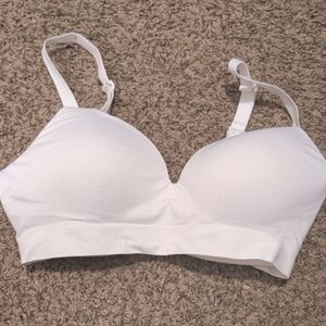 Elegant White Comfort Bra